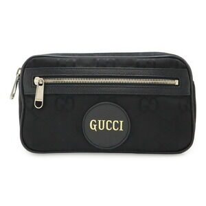 GUCCI Black Leather Fanny Pack